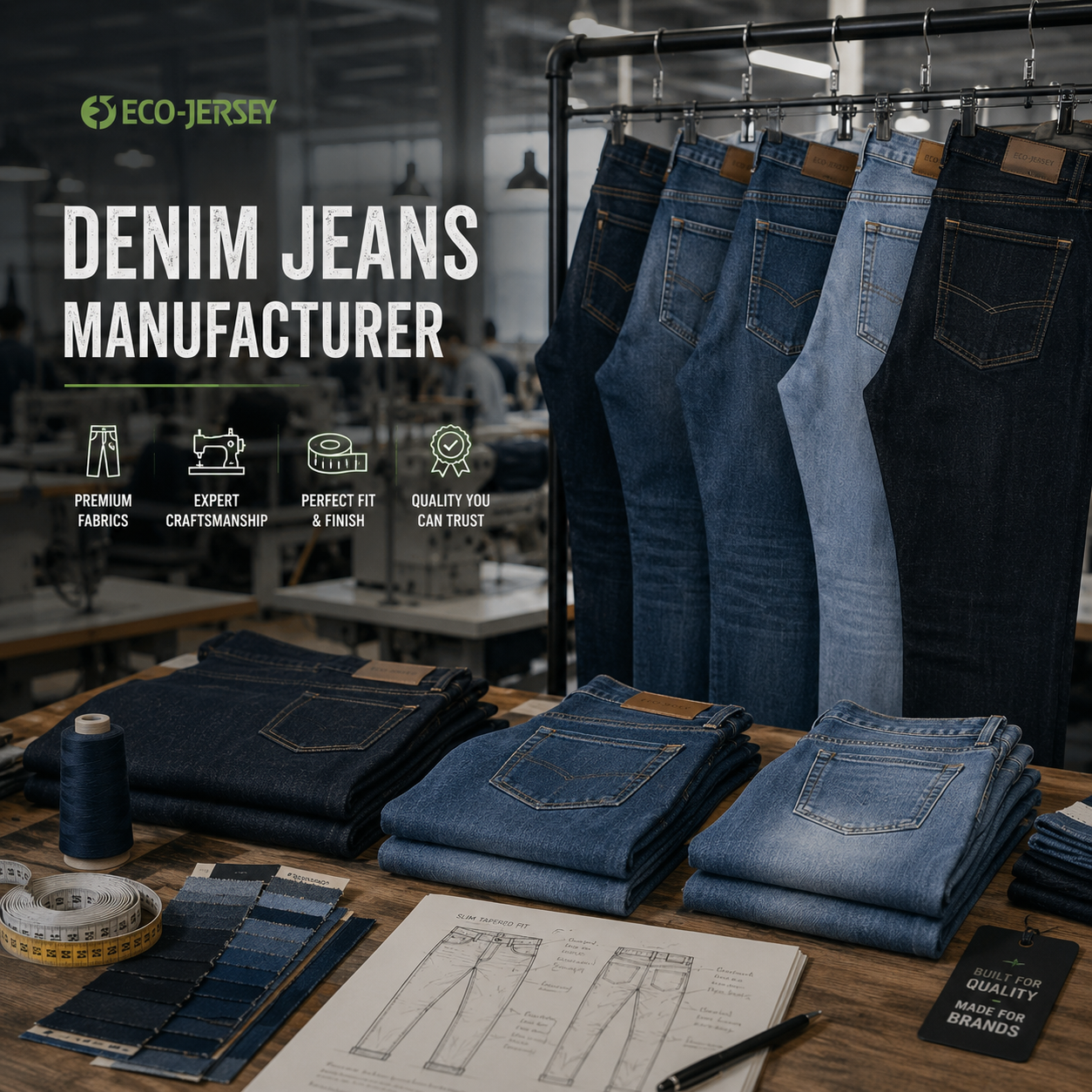 Denim jeans manufacturer – premium quality custom denim jeans for brands