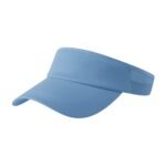 Golf sun visor hat shown from a top‑down angle, featuring a curved brim, structured band, and open‑top design for lightweight, breathable sun protection on the course.