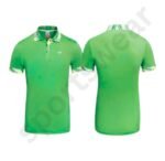 Men’s golf T-shirt laid flat, featuring a classic crew neck, short sleeves, and lightweight breathable fabric designed for comfort on the course