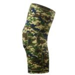 MMA padded arm sleeves in black fabric shown on a mannequin forearm, featuring segmented foam padding and an ECO Jersey logo tag.