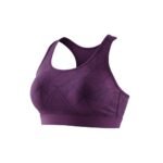 Back view of an MMA sports bra on a mannequin torso, showing racerback straps and a wide supportive underband.
