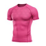 MMA short sleeve compression shirt showing performance fit design for martial arts training