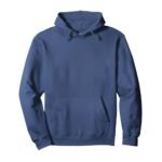 Front view of a men’s blue badminton performance hoodie, featuring a streamlined hood, long sleeves, and a clean athletic fit in rich blue fabric for warm‑ups, training, and everyday wear.