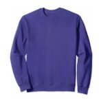 Blue men’s quick-dry badminton sweatshirt, front view, showcasing breathable athletic design.