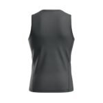 Mens MMA sleeveless vest shirt back view showing training fit design and construction