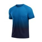 Men’s basketball short sleeve T-shirt front view in premium performance fabric, centered on a plain background.