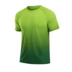 Men’s basketball short sleeve T-shirt front view in premium performance fabric, centered on a plain background.
