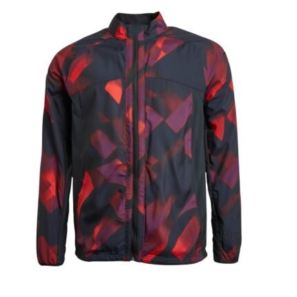 Mens rugby jacket front view showing weatherproof pullover design and athletic fit for all sports