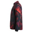 Mens rugby jacket side view showing weatherproof pullover design and relaxed athletic fit