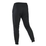 Back view of men’s rugby joggers in dark color showing the full rear panel, elastic waistband, and tapered legs with ankle cuffs, displayed on a plain background.