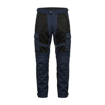 Mesh motorbike pants displayed on a plain background, showing full-length breathable riding trousers.