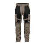 Cocoa-brown mesh motorbike pants displayed on a plain background, showing full-length breathable riding trousers.