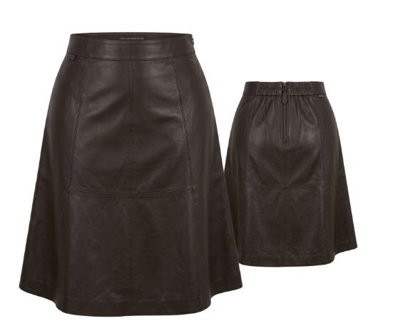 Custom Plus size and curve leather skirt
