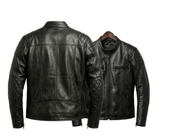 Racer leather jackets collection showcasing sporty motorcycle jacket styles