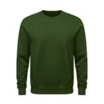 Premium rugby sweatshirt front view with a chest logo icon, shown on a plain background.