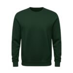 Premium rugby sweatshirt front view with a chest logo icon, displayed on a plain background.