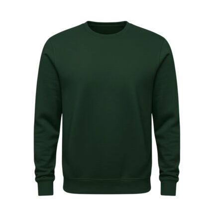 Premium rugby sweatshirt front view with a chest logo icon, displayed on a plain background.