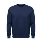 Premium rugby sweatshirt front view with logo icon on the chest, shown on a plain background.