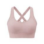 Women's supportive athletic sports bra for workout and active wear