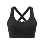 Women's supportive athletic sports bra for workout and active wear