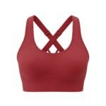 Women's supportive athletic sports bra for workout and active wear