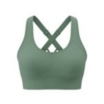 Women's supportive athletic sports bra for workout and active wear