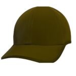 Front view of a unisex dark olive lightweight performance tennis cap, featuring a curved brim, structured front panels, and a small logo icon on the front.