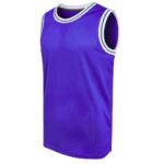 Unisex basketball sleeveless shirt front view in lightweight performance fabric, centered on a plain background.