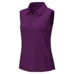 Women’s badminton lightweight vest shirt front view with logo icon on a plain background.