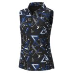 Women’s badminton lightweight vest shirt front view with logo icon, shown on a plain background.