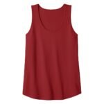 Front view of a women’s badminton tank top laid flat on a plain background, showing the quick-dry fabric and small chest logo icon.