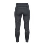 Back view of women’s ice hockey compression pants, showing the high waistband, smooth stretch fabric, and full-length slim leg fit.