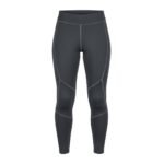 Front view of women’s ice hockey compression pants, showing the high waistband, smooth stretch fabric, and full-length slim leg fit.