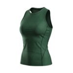 Womens MMA sleeveless vest shirt showing quick dry fit design for martial arts training