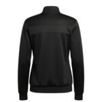 Back view of women's tennis jacket showing athletic fit and performance design
