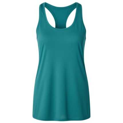 Women’s quick-dry tennis tank top, front view, with racerback design and performance fit.