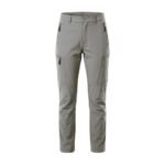 Medium gray waterproof hiking pants displayed on a plain background.