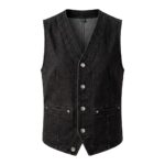 Blue Denim Vest |Breathable Sleeveless Jean Waistcoat - Image 7