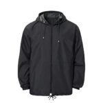 Camping jacket front view on a plain background.