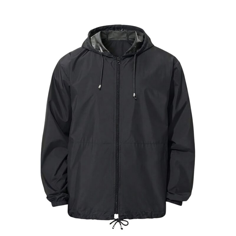 Camping jacket front view on a plain background.