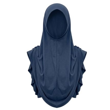 Islamic women’s hijab in solid color, modest fashion headscarf.