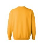 Back view of a men’s basketball sweatshirt laid flat, showing the relaxed fit, long sleeves, ribbed hem, and clean, logo-free back panel.
