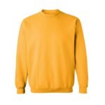 Front view of a men’s basketball sweatshirt laid flat, featuring a classic crewneck, long sleeves, ribbed cuffs and hem, and a small chest logo icon.