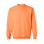 Front view of a men’s basketball sweatshirt laid flat, featuring a classic crewneck, long sleeves, ribbed cuffs and hem, and a small chest logo icon.