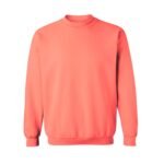 Front view of a men’s basketball sweatshirt laid flat, featuring a classic crewneck, long sleeves, ribbed cuffs and hem, and a small chest logo icon.