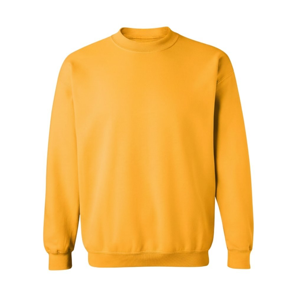 mens-Basket-ball-sweatshirt-front-view.jpg Front view of a men’s basketball sweatshirt laid flat, featuring a classic crewneck, long sleeves, ribbed cuffs and hem, and a small chest logo icon.