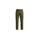 Dark olive khaki men’s casual pants displayed on a plain background.