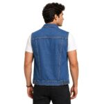Mens Denim Vest | Comfortable Versatile Sleeveless Jean Jacket - Image 3