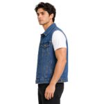Mens Denim Vest | Comfortable Versatile Sleeveless Jean Jacket - Image 4