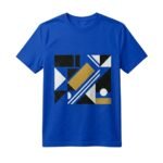 Men’s graphic tee in a rich blue color